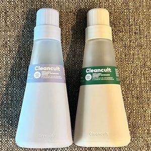 Cleancult 2-Pack Glass Liquid Laundry Detergent Dispenser, 20 oz each - NWT